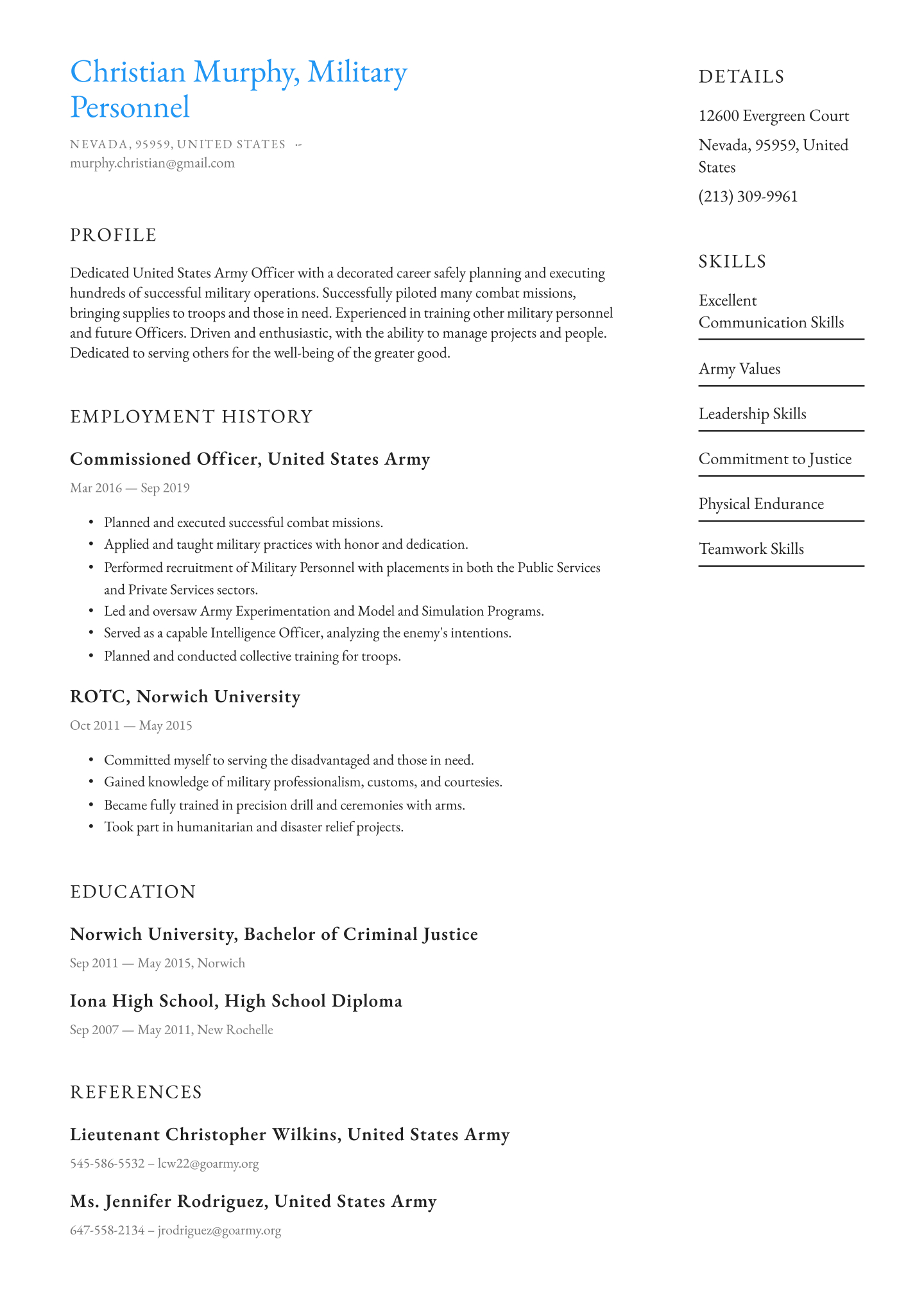 Military Resume Examples Writing Tips 2020 Free Guide intended for measurements 1440 X 2036