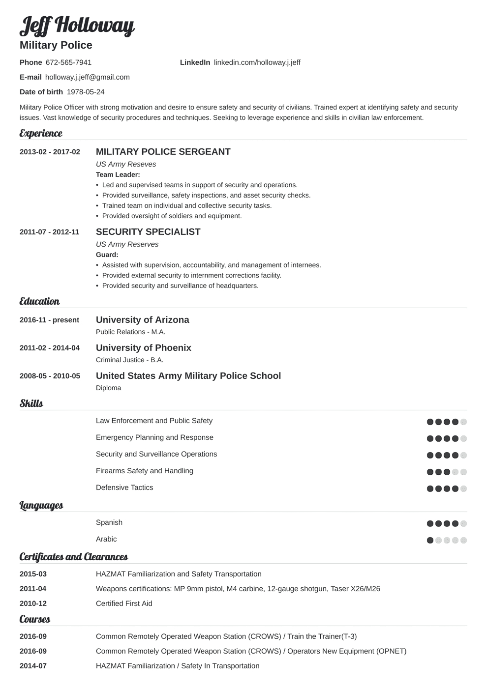 Military To Civilian Resume Examples Template For Veterans for proportions 990 X 1400