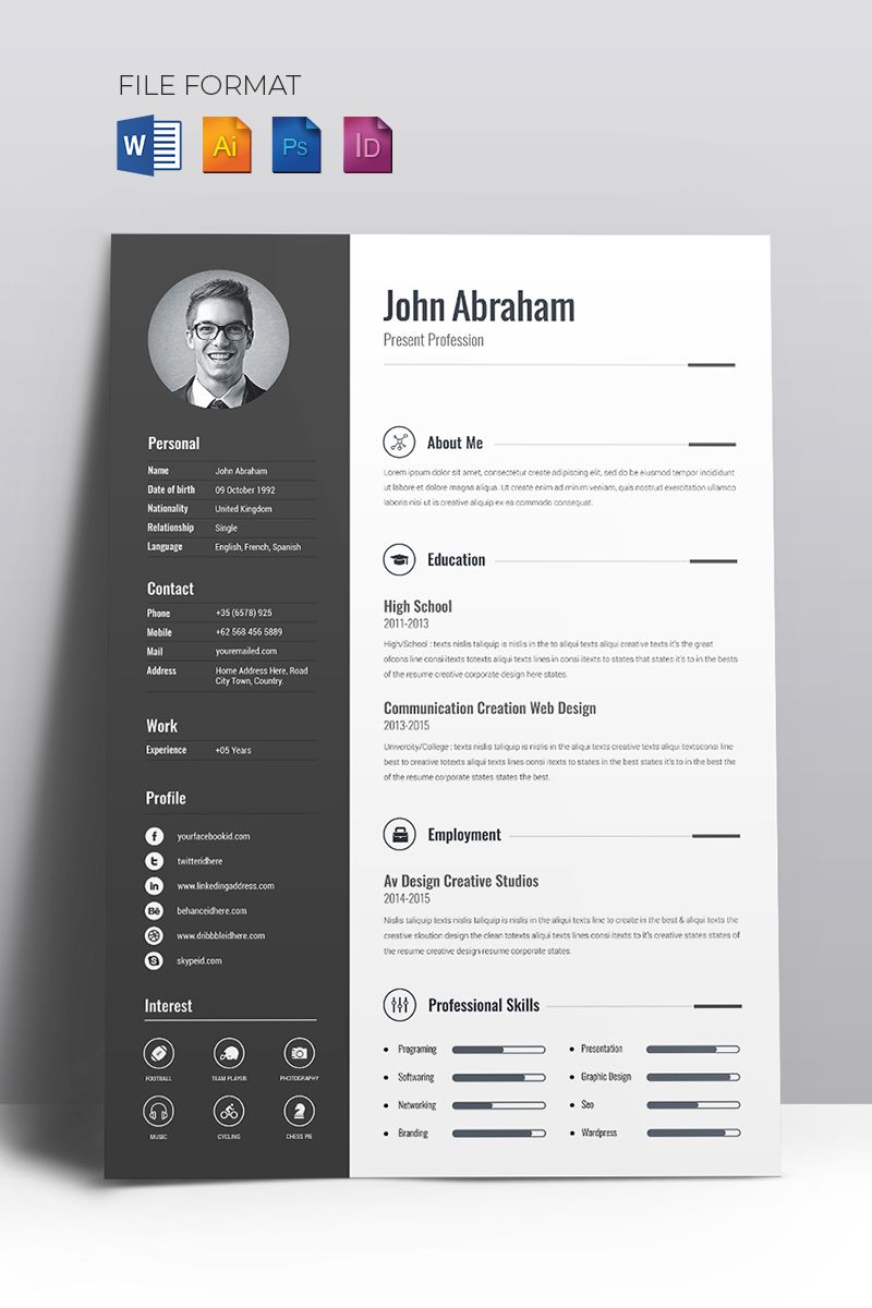 Minimal Creative Cv Resume Template 67714 Creative Cv for dimensions 800 X 1200