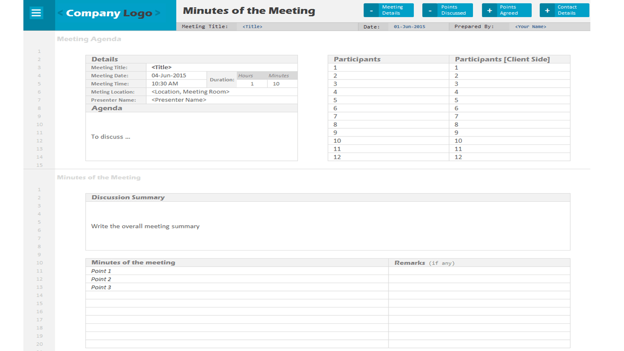 Minutes Of Meeting Project Management Template inside dimensions 1280 X 720