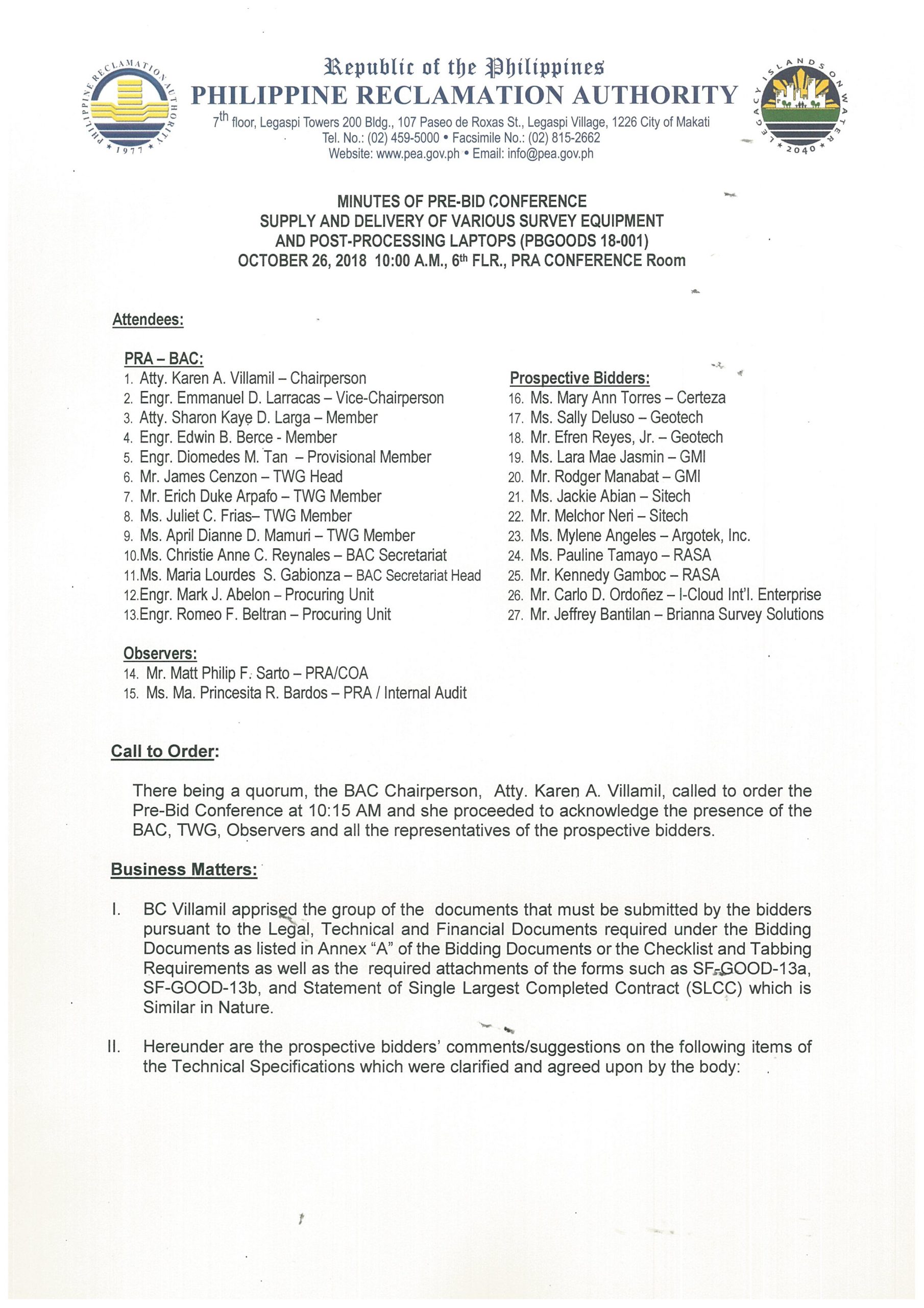 Minutes Of Pre Bid Conference Pbgoods 08 001 within measurements 2482 X 3510