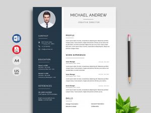 Modern Resume Cv Template Free Download 2020 Resumekraft throughout dimensions 1920 X 1440