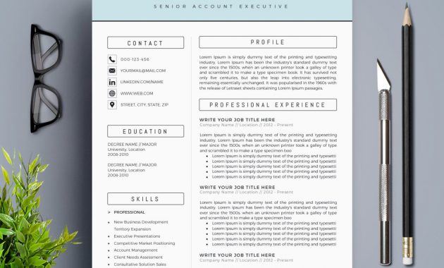 Modern Resume Template Cv Template Cover Letter for proportions 1391 X 1500