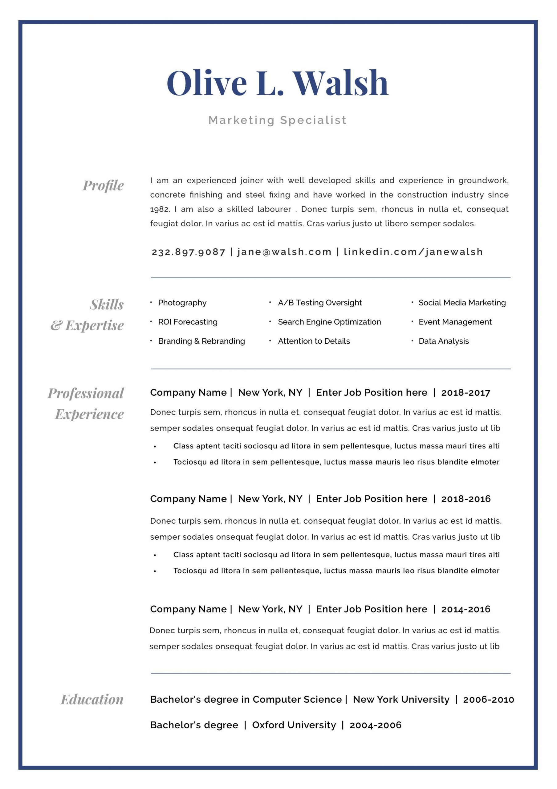 Modern Resume Template Cv Template Cover Letter within sizing 2091 X 2961