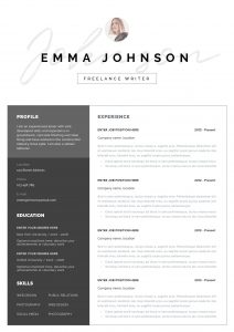 Modern Resume Template With Photo Professional Resume with regard to measurements 1394 X 1974