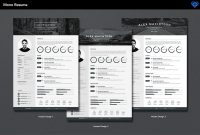 Mono Resume Template On Behance throughout measurements 1170 X 780