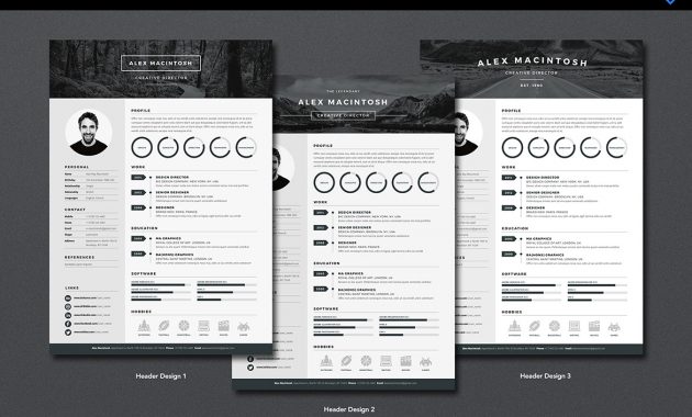 Mono Resume Template On Behance throughout measurements 1170 X 780