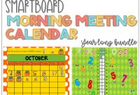 Morning Meeting Smartboard Calendar For The Year Word with regard to measurements 768 X 1152