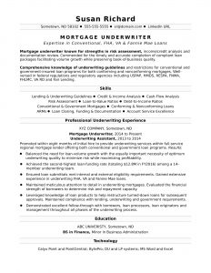 Mortgage Underwriter Resume Sample Monster inside size 1700 X 2200