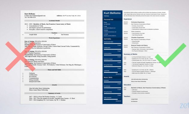 Musicians Cv Template Debandje throughout proportions 2400 X 1280