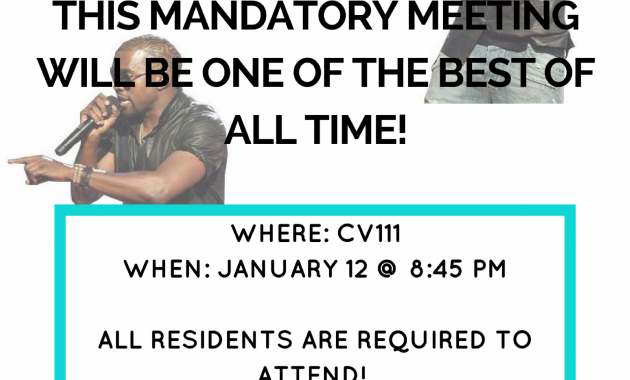 My Mandatory Meeting Flyer For My Last Floor Meeting with size 2550 X 3300