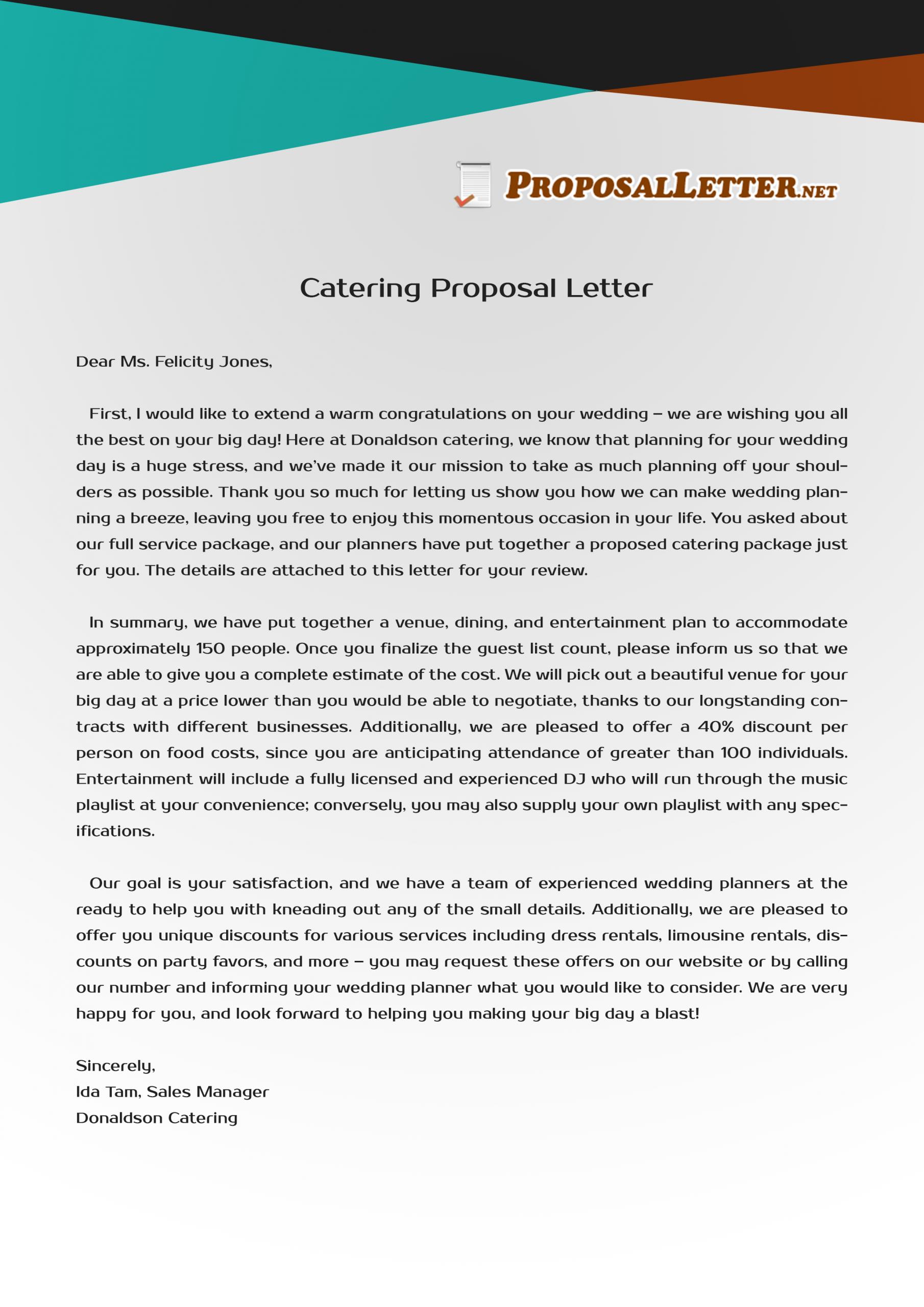 Need Help To Write Catering Letter Proposal See These intended for dimensions 2480 X 3508