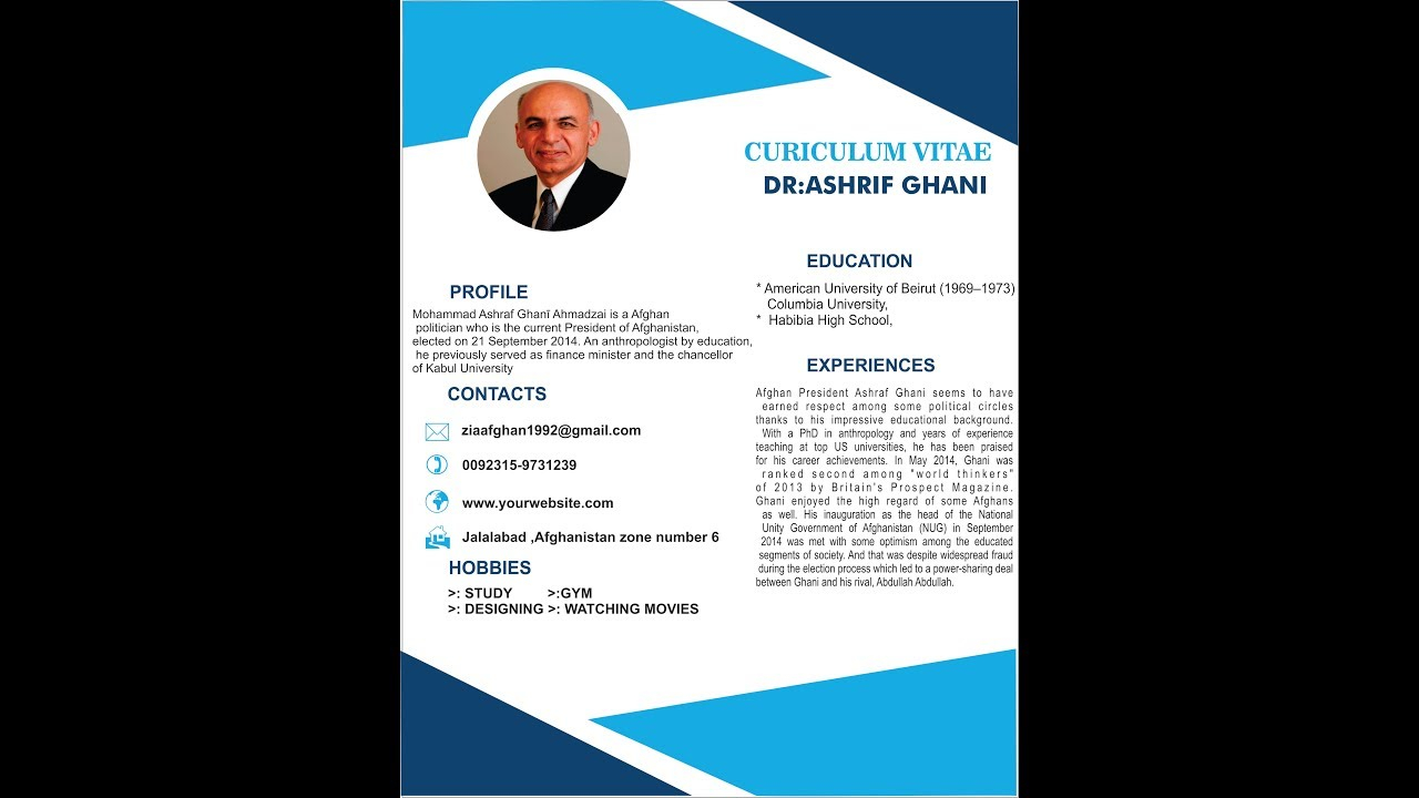 New Format Professional Cv Design Coreldraw X7 with dimensions 1280 X 720