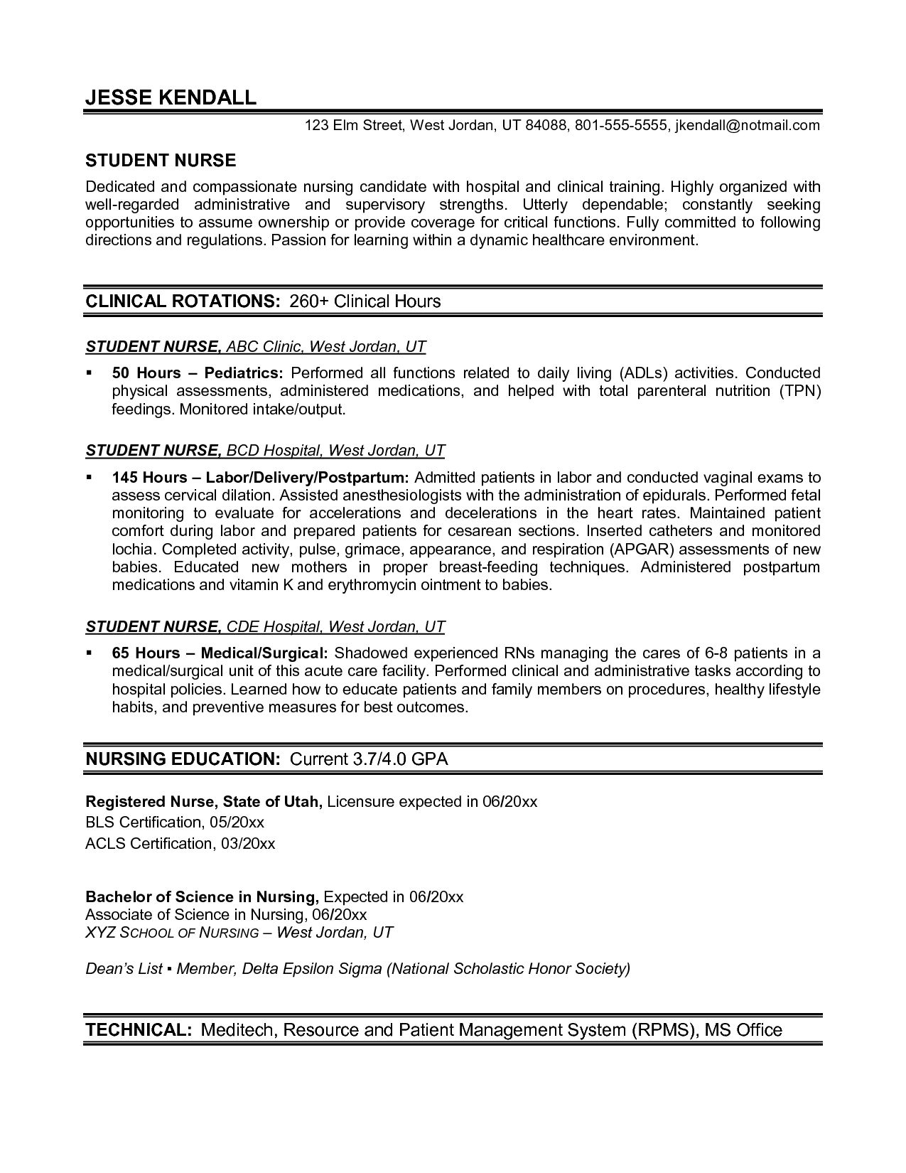 New Grad Resume Labor And Delivery Rn Yahoo Image Search throughout measurements 1275 X 1650