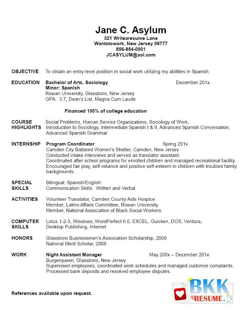 New Grad Resume New Graduate Resume With Images inside dimensions 796 X 1020