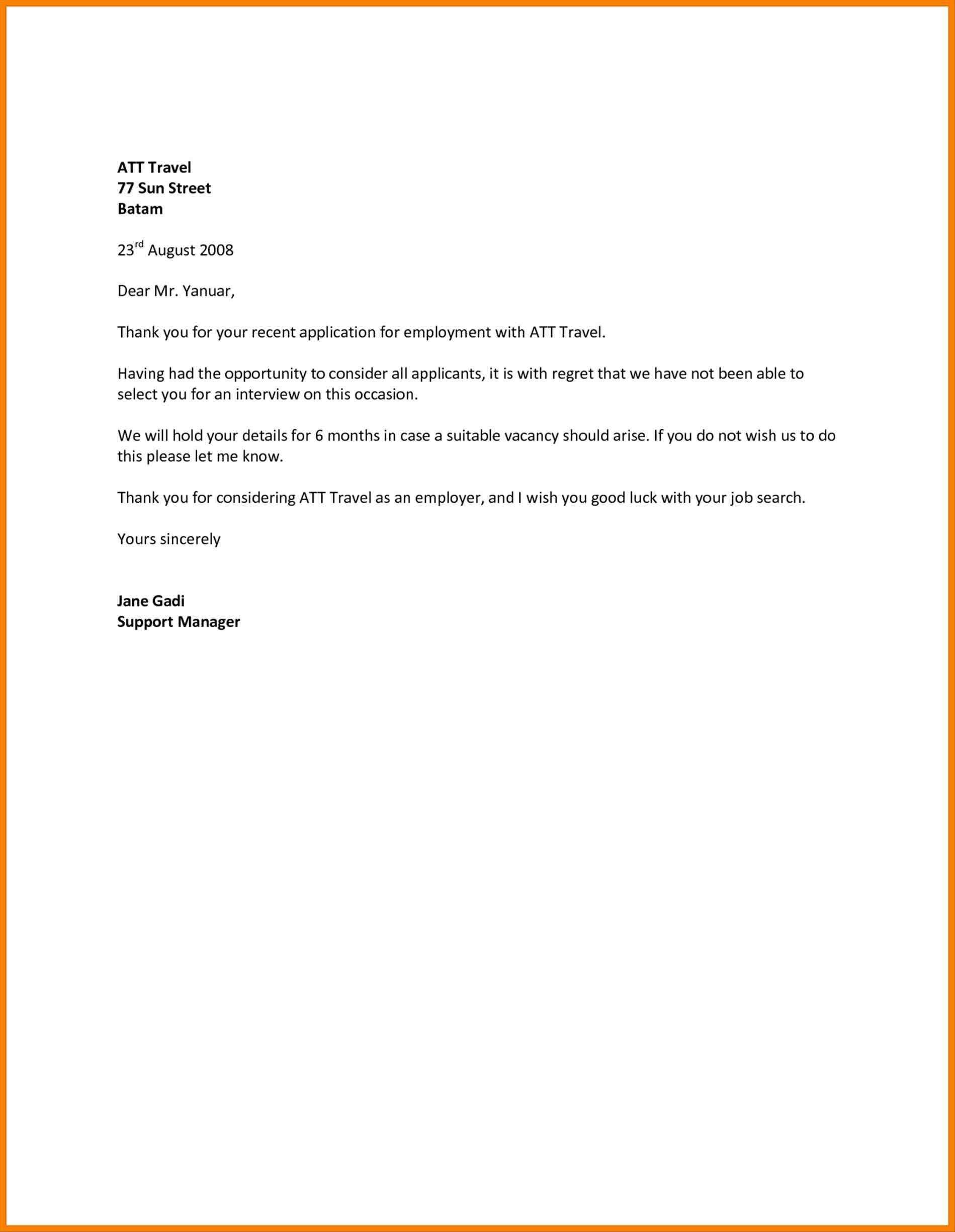 New Job Rejection Letters Letter Writing Format inside sizing 1899 X 2451