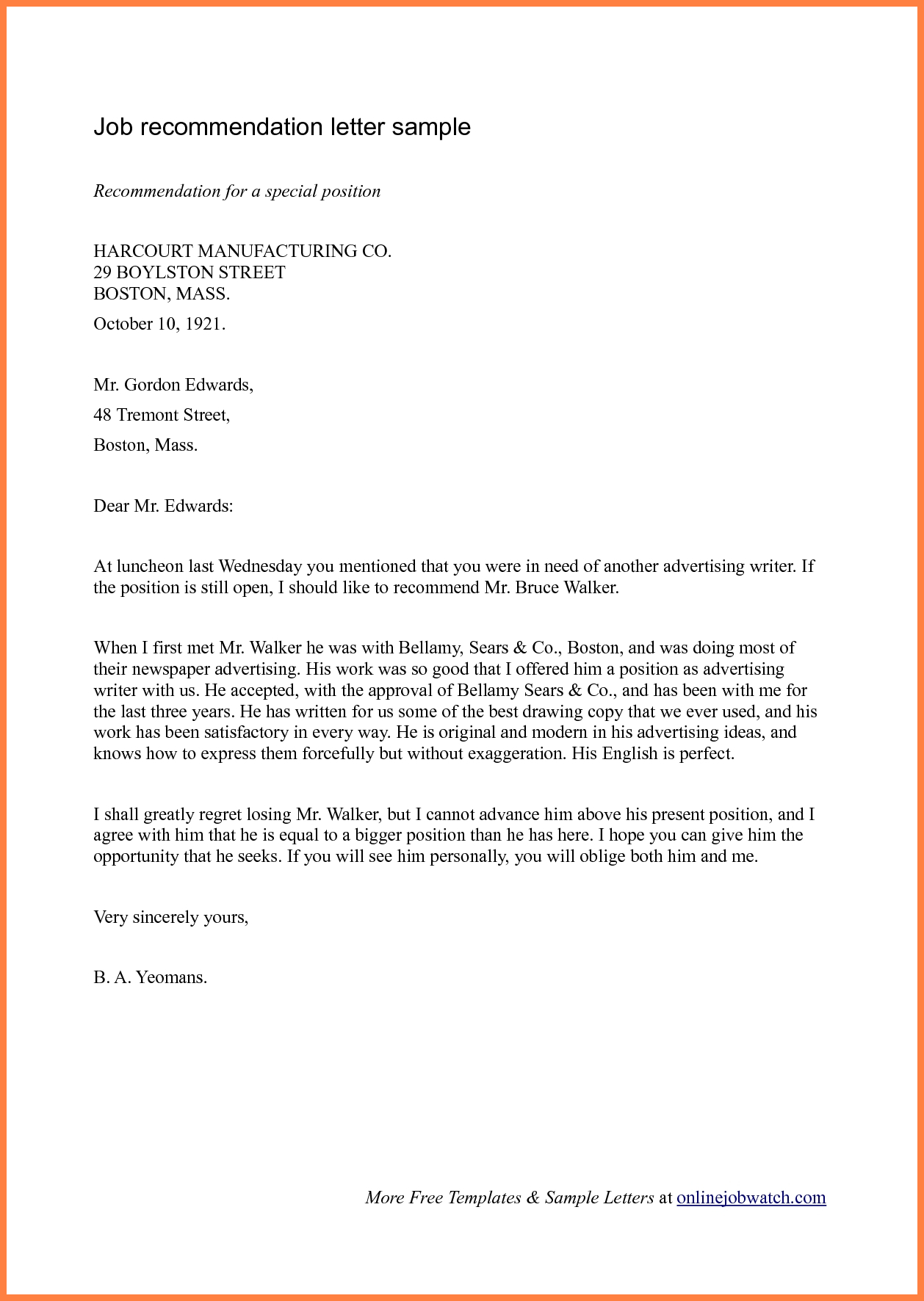 New Sample Of Letter Of Recommendation For Job pertaining to measurements 1258 X 1772