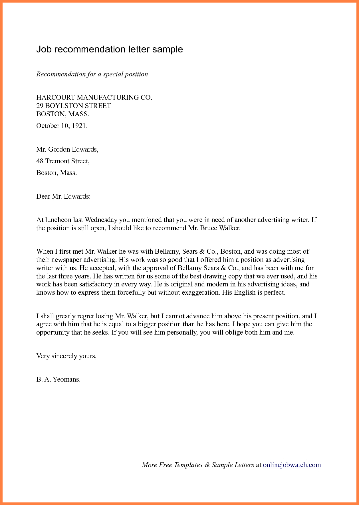 New Sample Of Letter Of Recommendation For Job throughout sizing 1258 X 1772