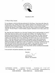 Nick Russo Queens College Recommendation Letter pertaining to size 2421 X 3196