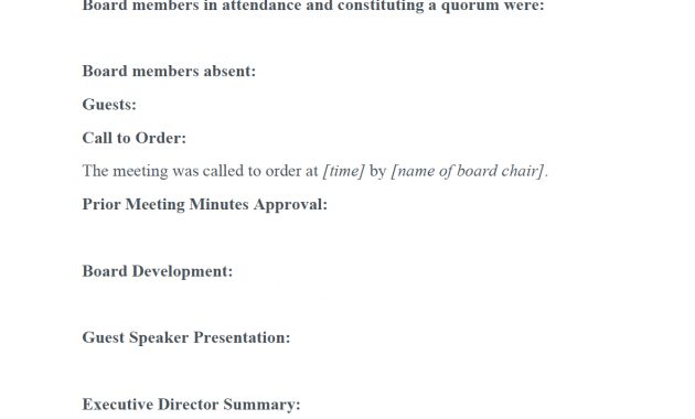 Nonprofit Board Meeting Minutes Template Diligent Insights in measurements 1184 X 1436