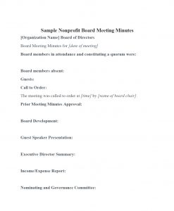 Nonprofit Board Meeting Minutes Template Diligent Insights with measurements 1184 X 1436