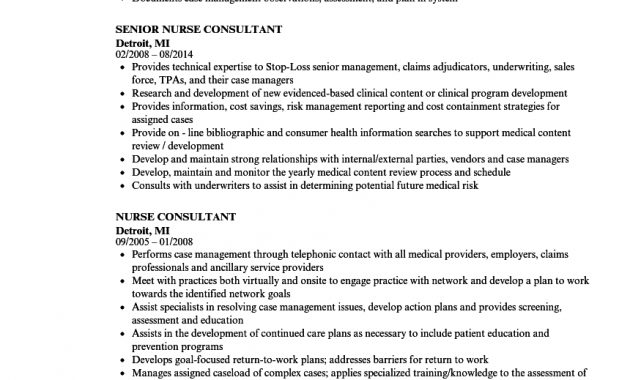 Nurse Consultant Resume Samples Velvet Jobs throughout proportions 860 X 1240