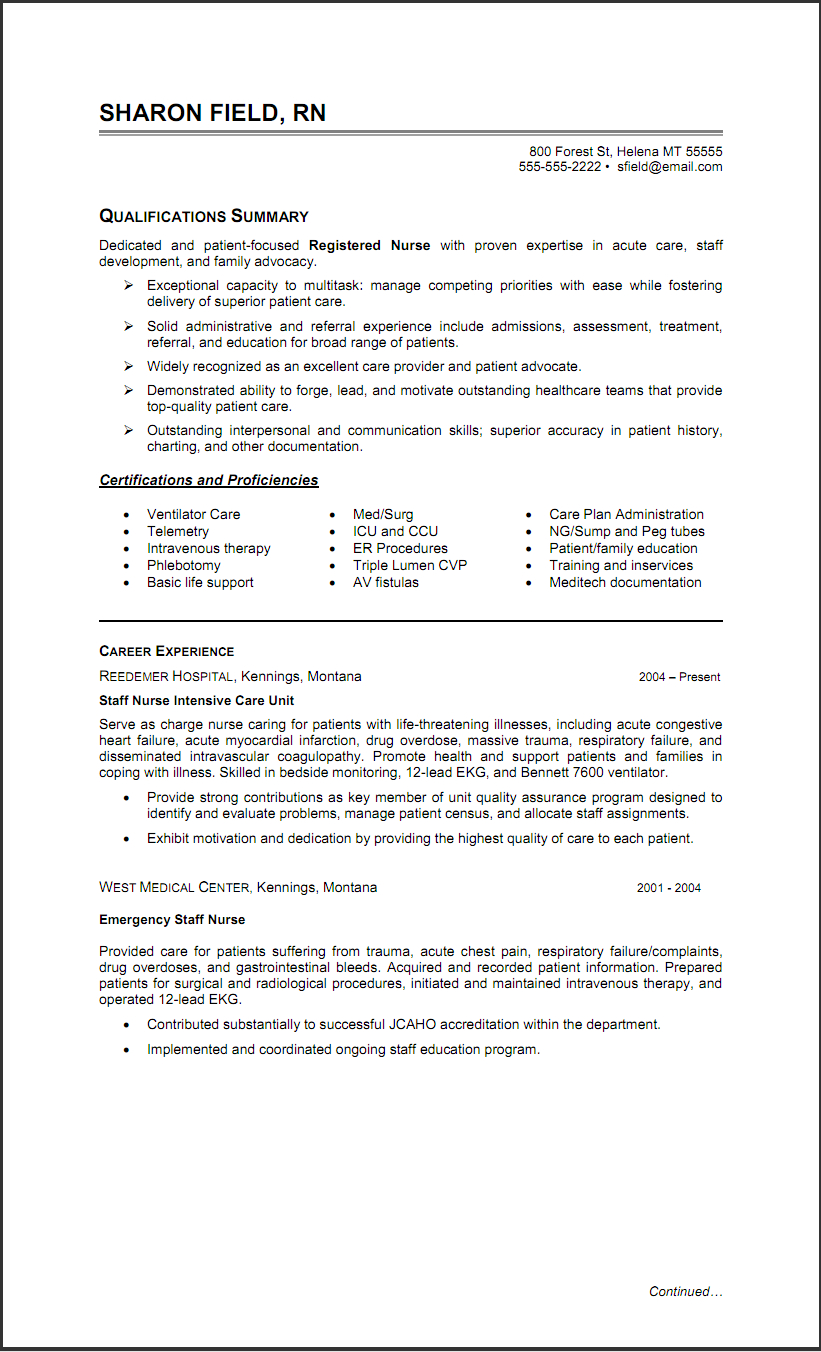 Nurse Cv Resume Templates Save The Pin In Your with regard to dimensions 821 X 1352