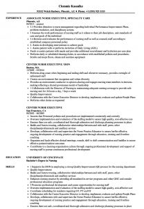 Nurse Executive Resume Samples Velvet Jobs regarding measurements 860 X 1240