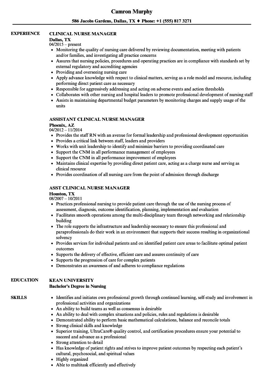 Nurse Manager Resume Akali inside proportions 860 X 1240