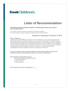 Nurse Residency Letter Of Recommendation regarding proportions 791 X 1024