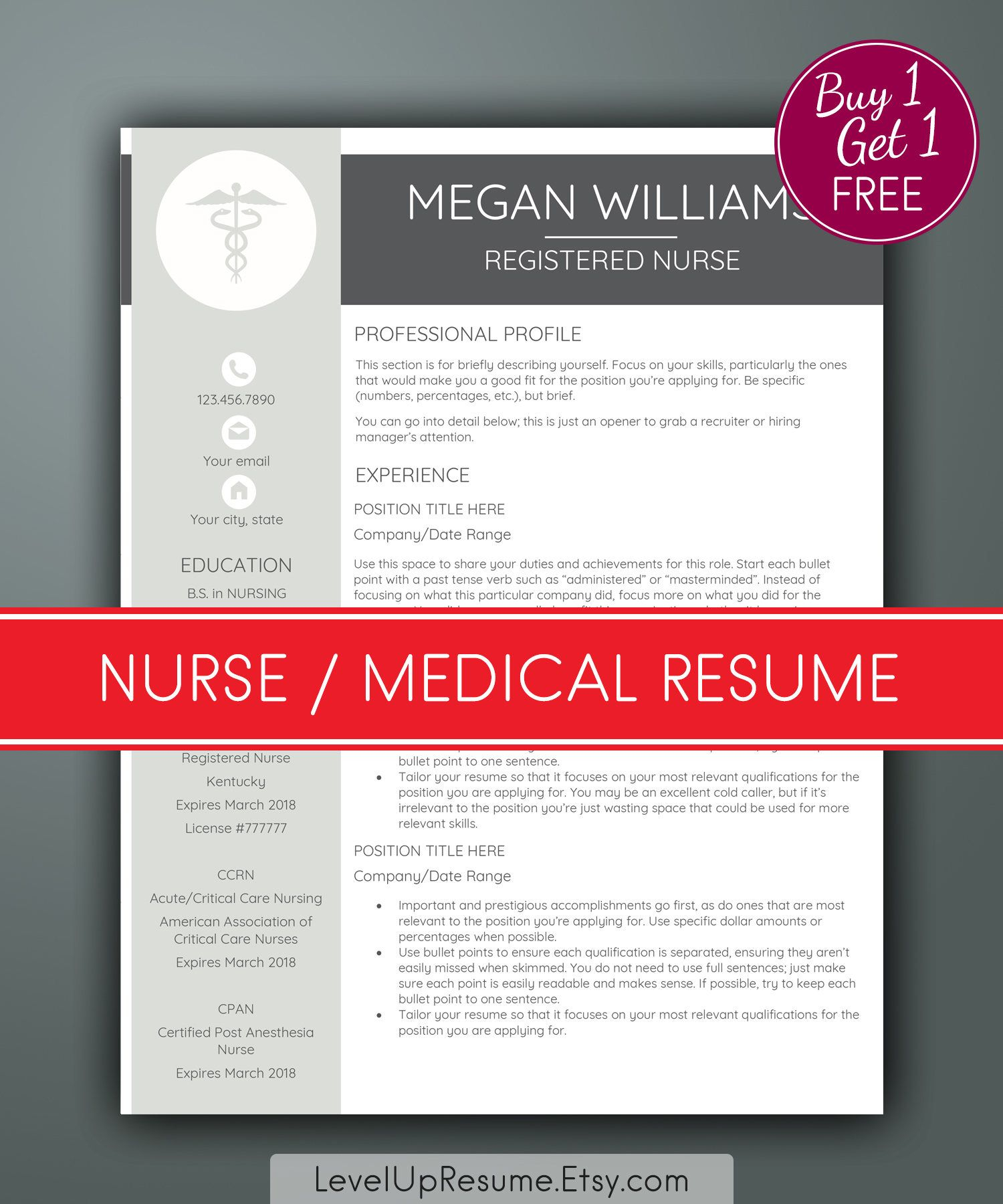 Nurse Resume Template Medical Resume Nursing Resume Rn with sizing 1500 X 1800