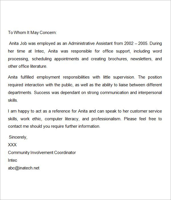 Nursing Job Recommendation Letter Sample Debandje inside dimensions 600 X 700