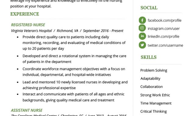 Nursing Resume Sample Writing Guide Resume Genius in sizing 800 X 1132