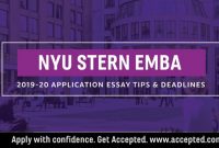 Nyu Stern Executive Mba Essay Tips Deadlines 2019 2020 throughout dimensions 1280 X 720