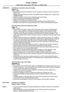 Occupational Health Nurse Resume Samples Velvet Jobs for proportions 860 X 1240