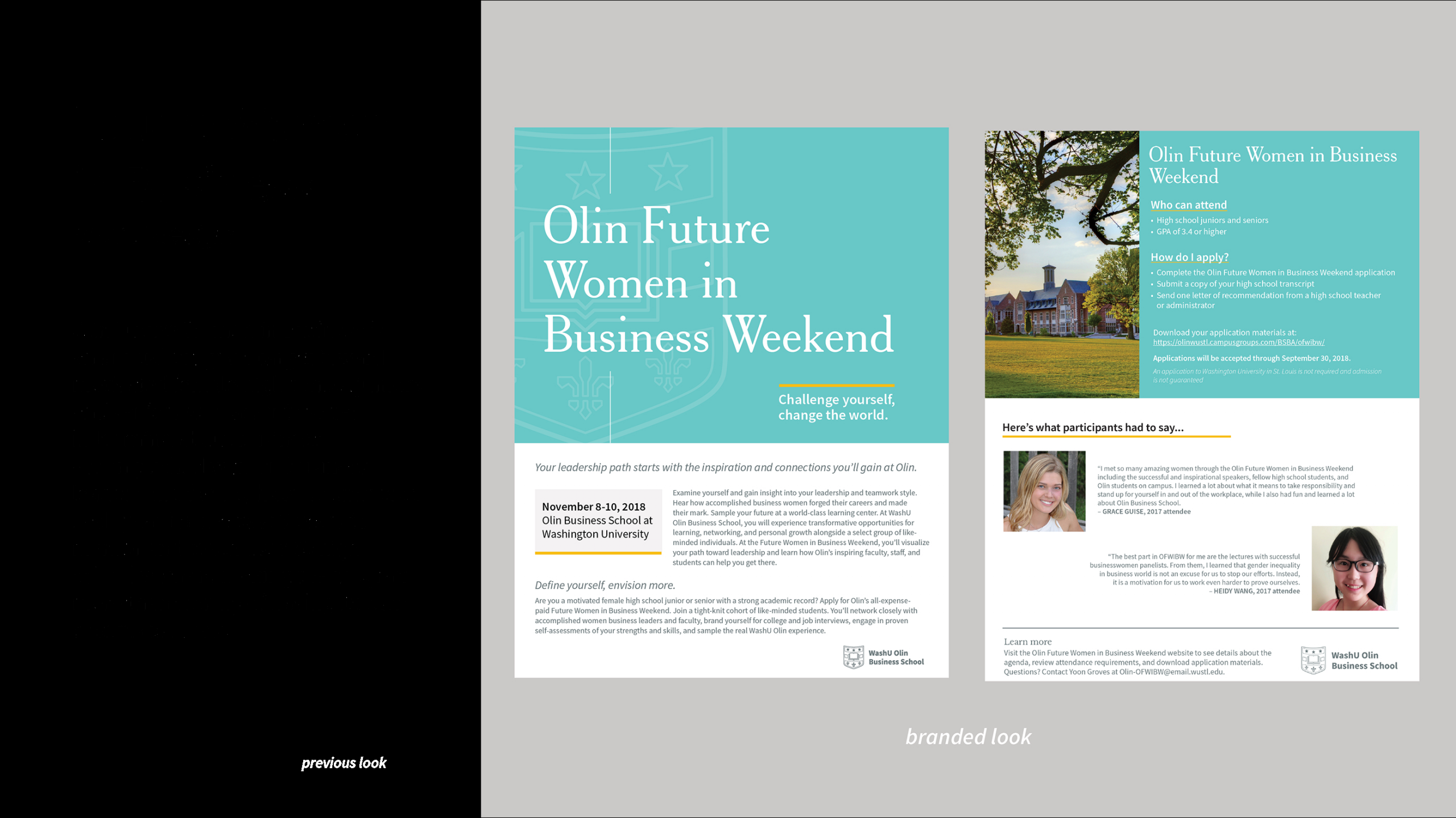 Olin Business School Mcc Portfolio On Behance in proportions 2800 X 1575