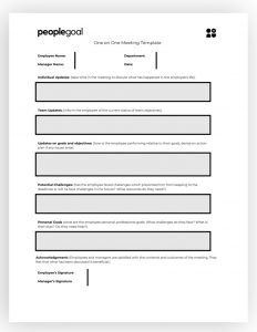 One On One Meeting Templates To Make Your Life Easier inside size 816 X 1056