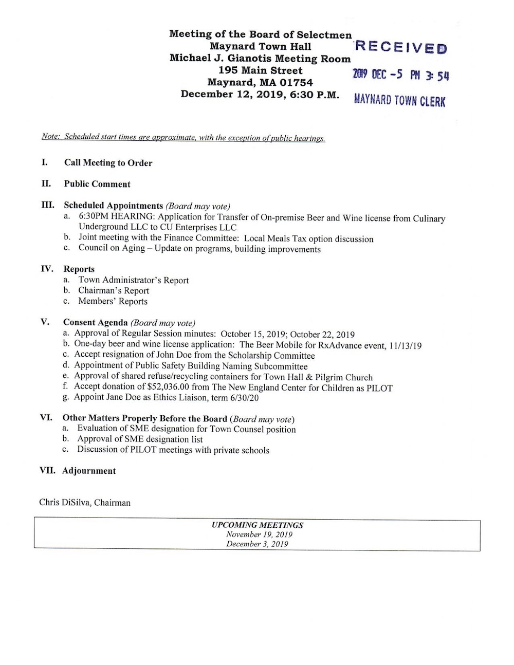 Open Meeting Law Guidelines Notice Of Meetings And Room with dimensions 1000 X 1294