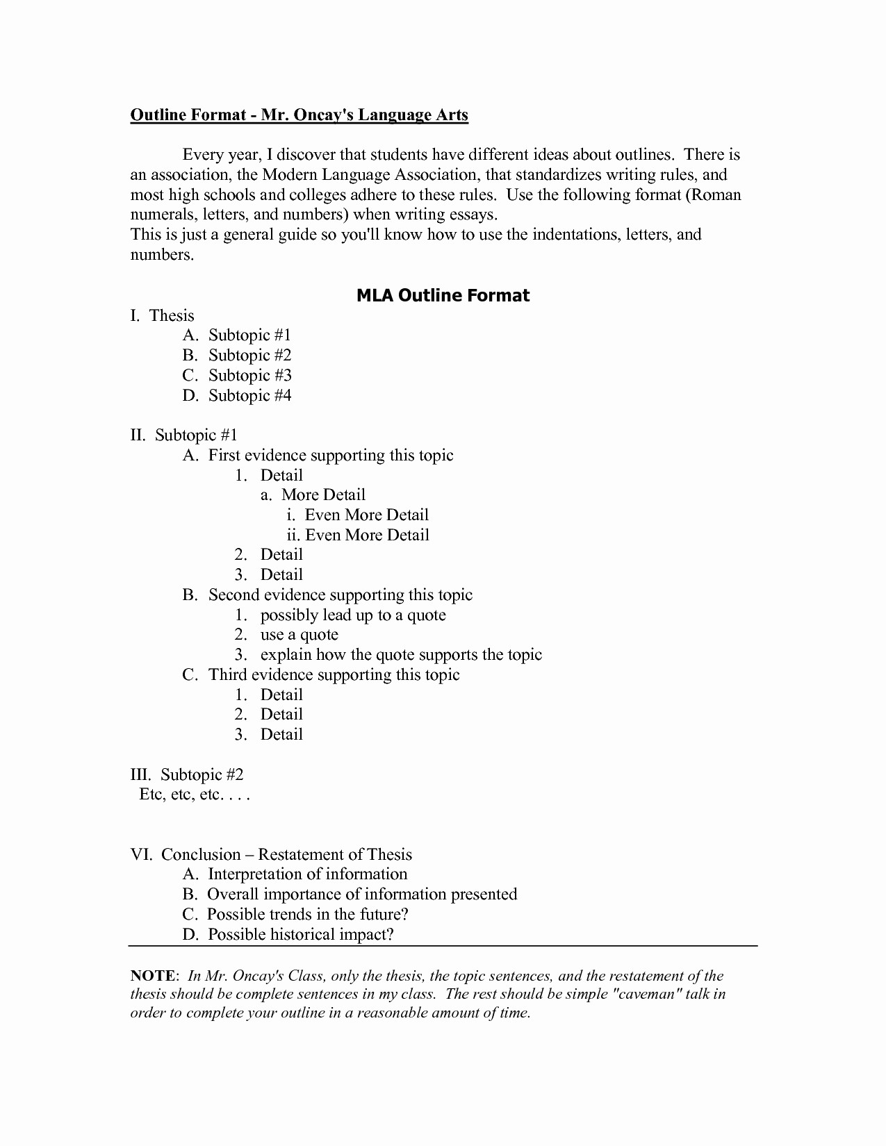 Outline Mla Format Template Debandje regarding proportions 1275 X 1650