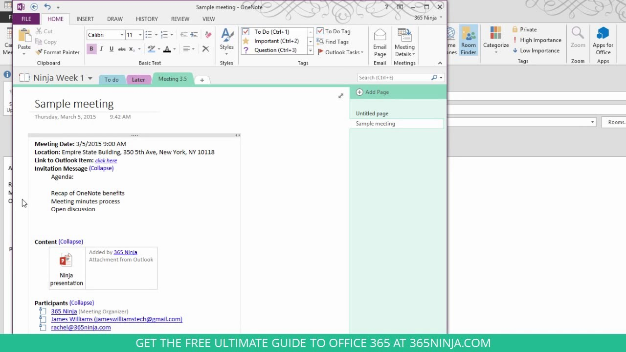 Outlook Meeting Minutes Template Akali with measurements 1280 X 720