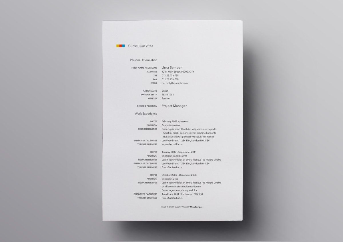 Pages Resume Templates 10 Free Resume Templates For Mac for size 1200 X 847