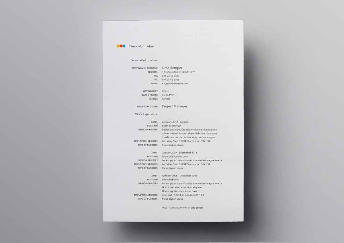 Free Resume Template For Mac Os X • Invitation Template Ideas