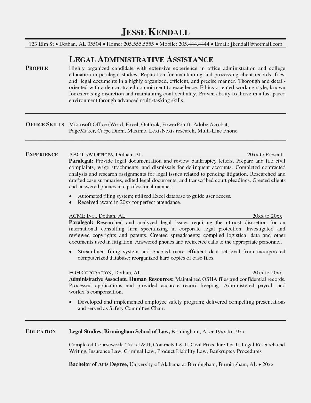 Paralegal Resume Sample 2019 Paralegal Resume Examples 2020 within measurements 1236 X 1600