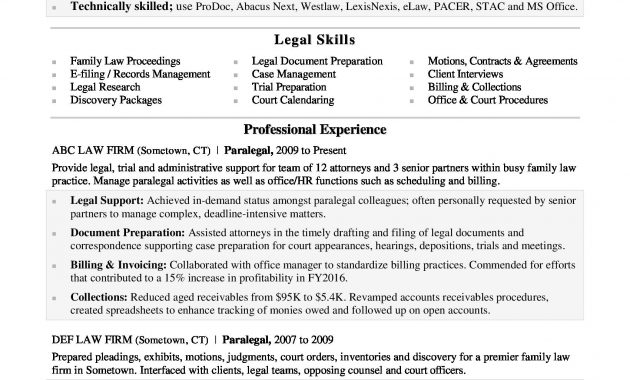 Paralegal Resume Sample Monster with regard to proportions 1700 X 2200