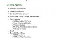 Parents Meeting Agenda And Parent Handout Packet For Daisy intended for dimensions 768 X 1024