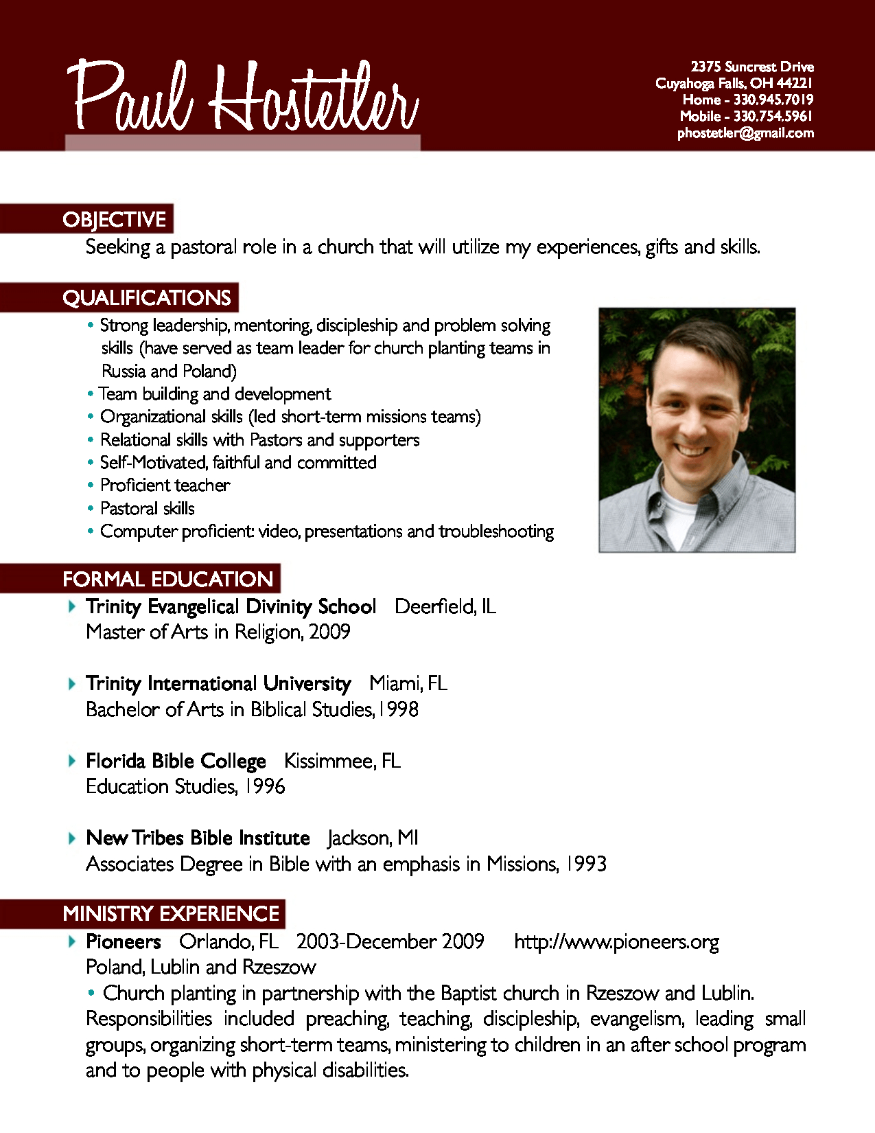 Pastoral Resume Examples Pastor Cover Letter Sample Middot regarding measurements 1275 X 1650