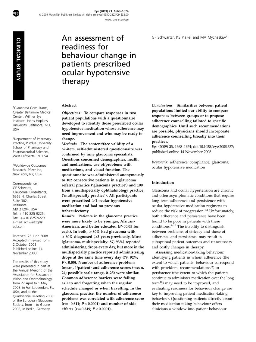 Pdf An Assessment Of Readiness For Behaviour Change In throughout sizing 850 X 1133