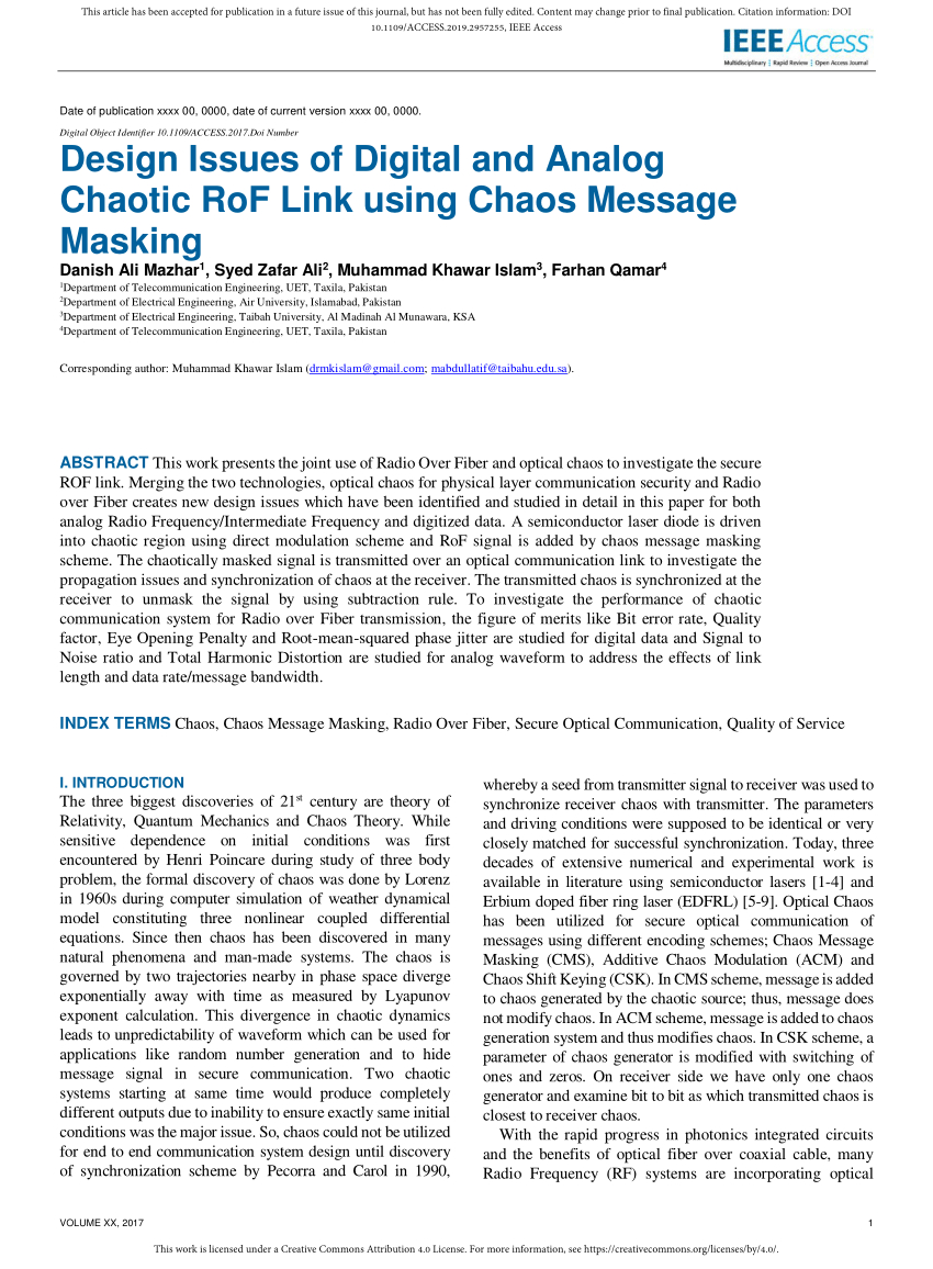 Pdf Design Issues Of Digital And Analog Chaotic Rof Link throughout sizing 850 X 1156