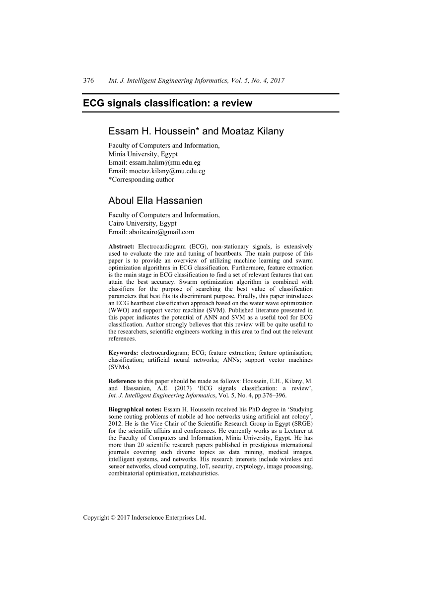 Pdf Ecg Signals Classification A Review for dimensions 850 X 1203