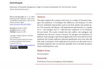 Pdf Exploring Hotel Employees Work Stress Individual regarding sizing 850 X 1153